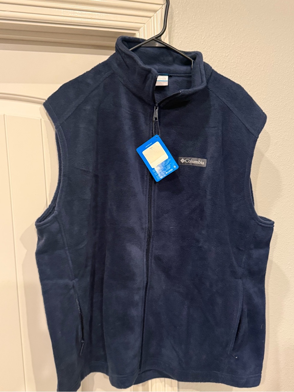 Columbia Navy Men’s Full-Zip Fleece Vest